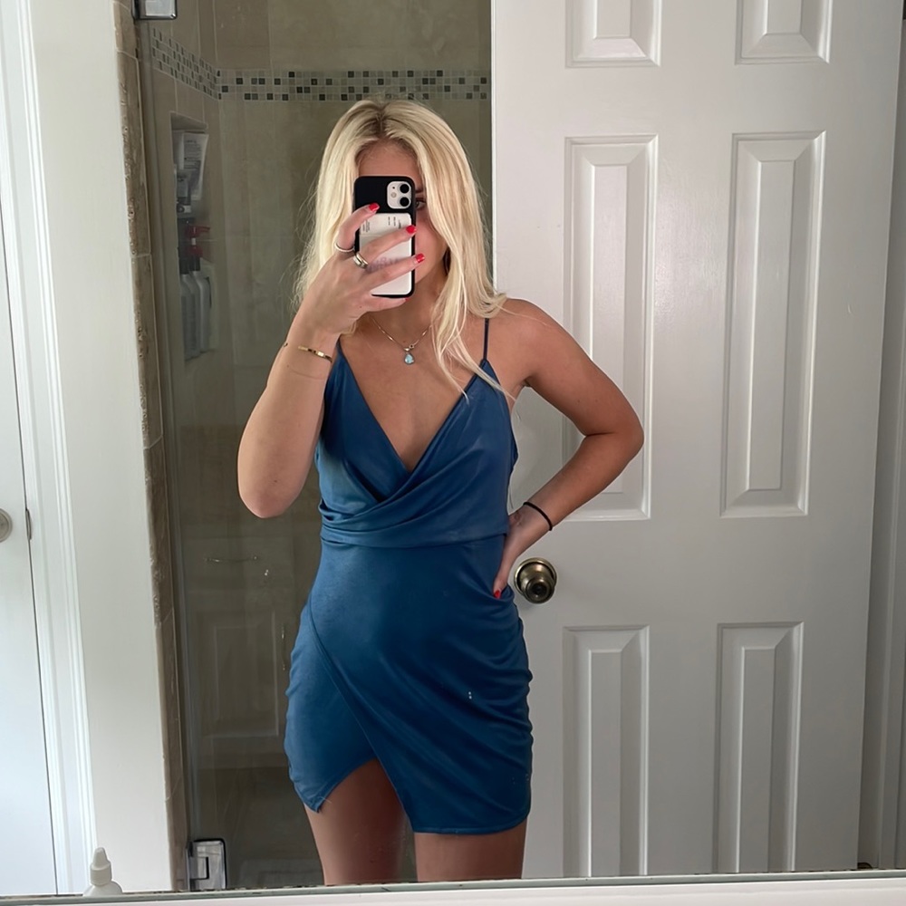 Satin Mini Dress